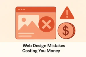 web design mistakes costing you money