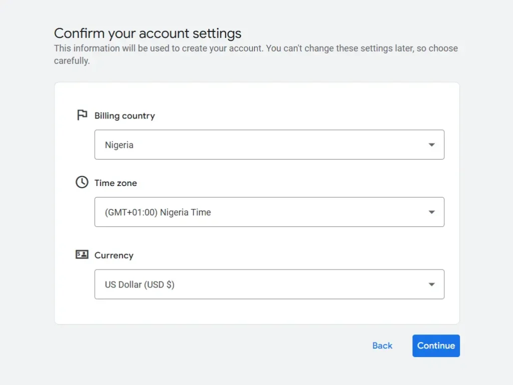pay for google ads in nigeria using a dollar card