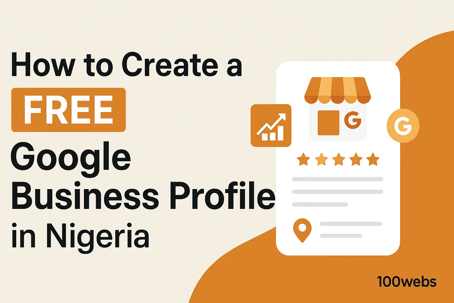 Screenshot showing how to create a google business profile in Nigeria