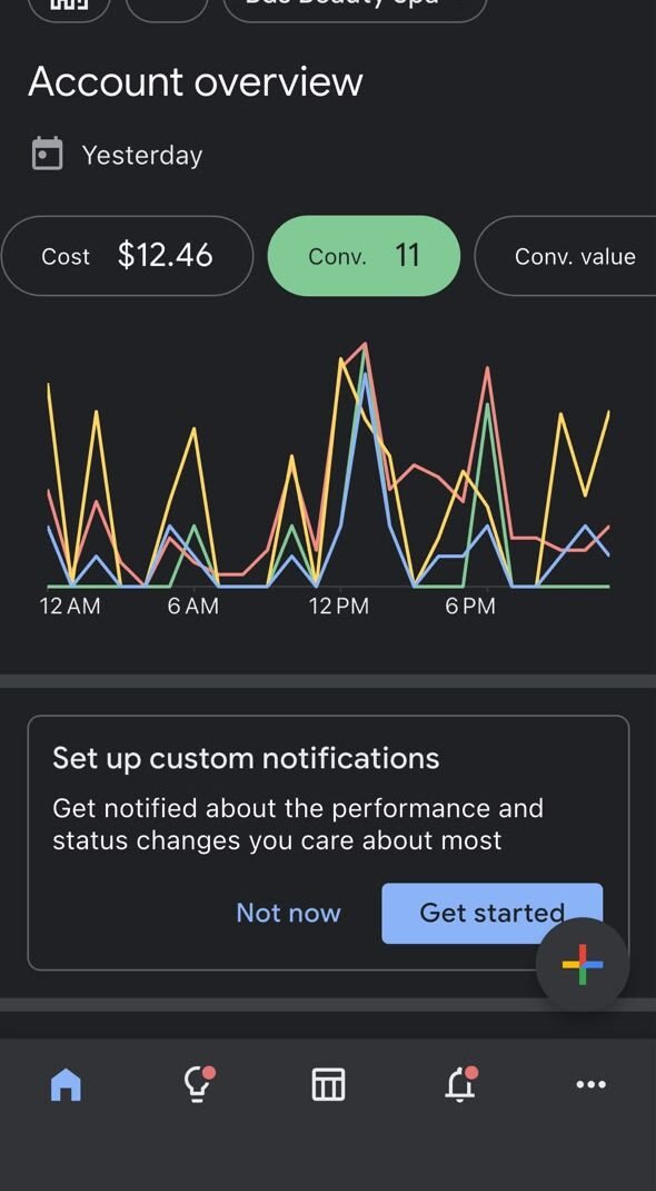Screenshot showing 11 enquiries in a single day for a client